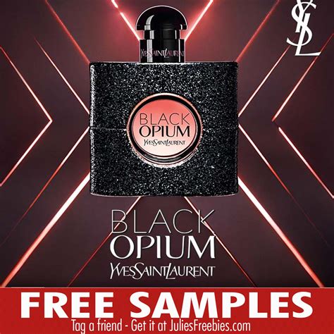 ysl black opıum samples|black opium perfume free samples.